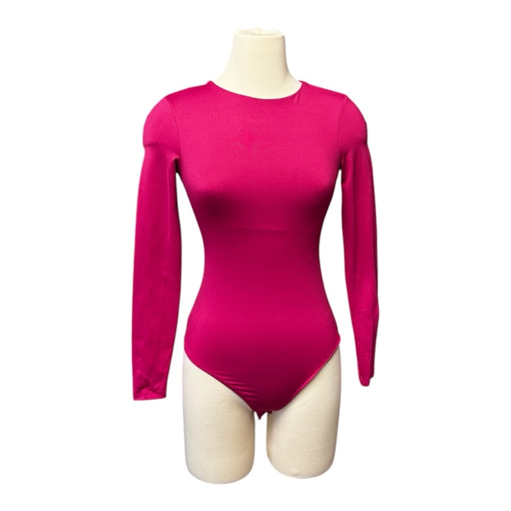 Vibrant Pink Long Sleeve Bodysuit
